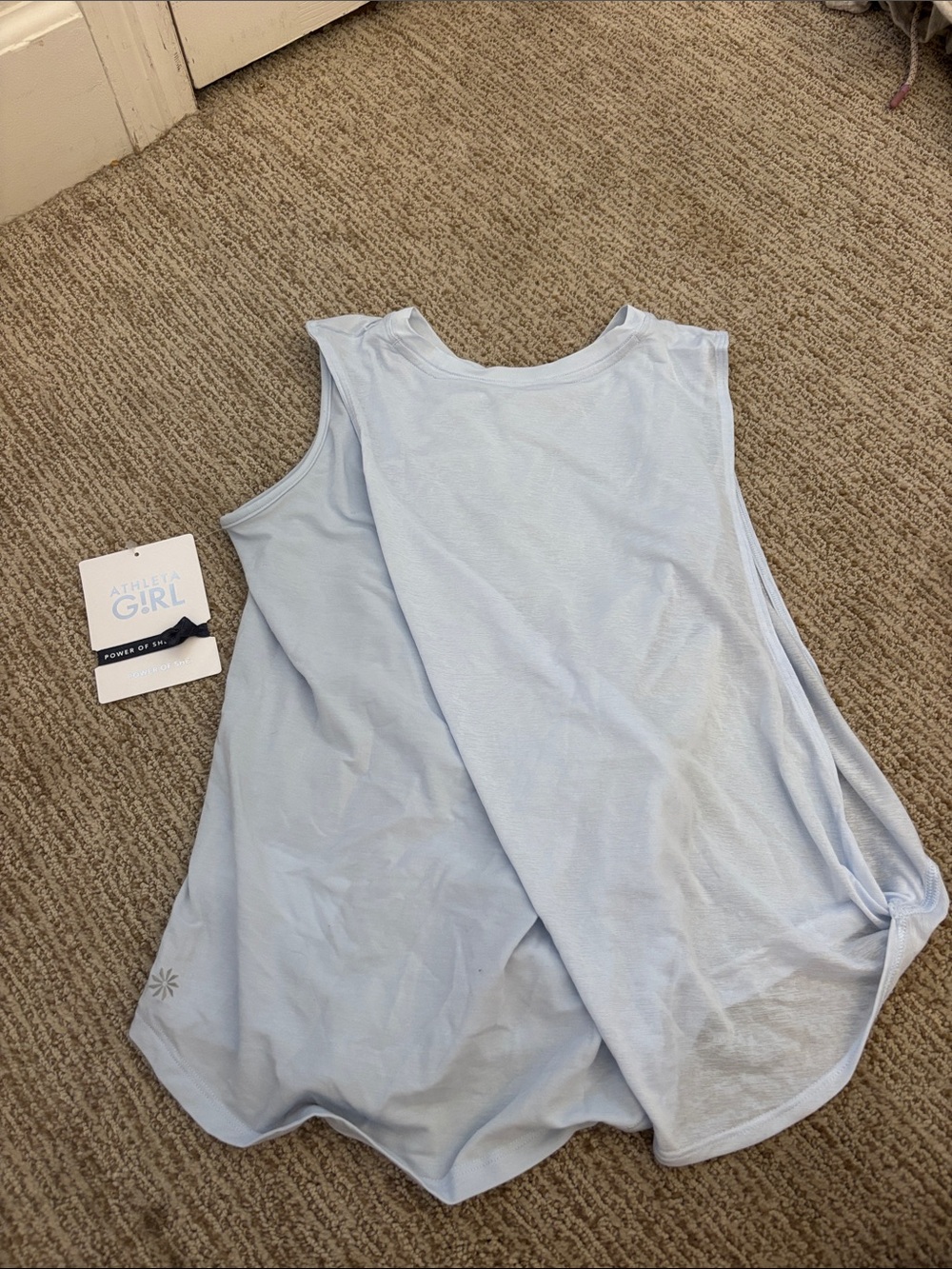 Athleta Pale Blue Racerback Tank